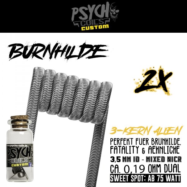 2x Psycho Coils Handmade Psycho-Brunhilde 0,19 Ohm