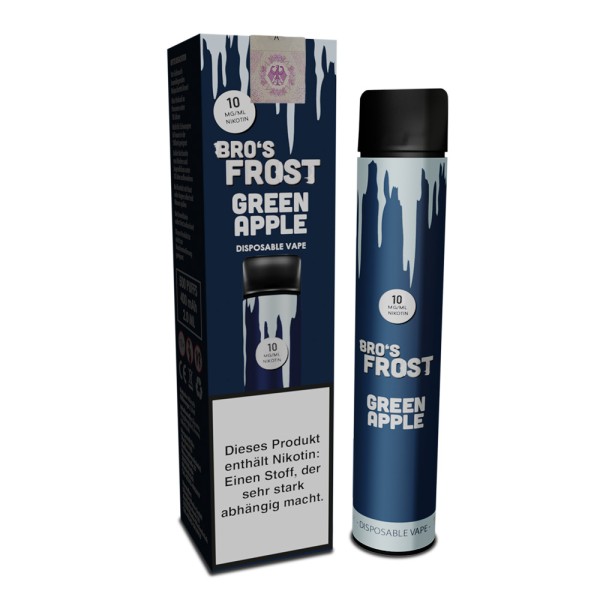 Bro´s Frost Green Apple Einweg E-Zigarette