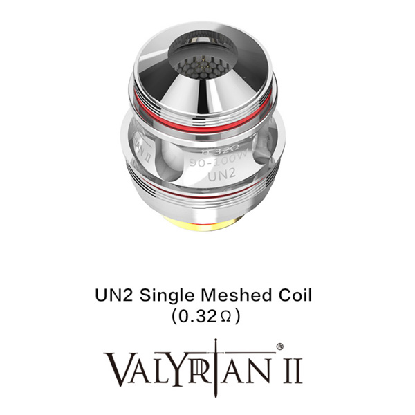 2x Uwell Valyrian 2 Single Meshed Verdampferköpfe 0,32 Ohm