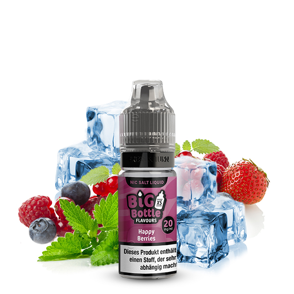 BIG BOTTLE Happy Berries Nikotinsalz Liquid 10ml