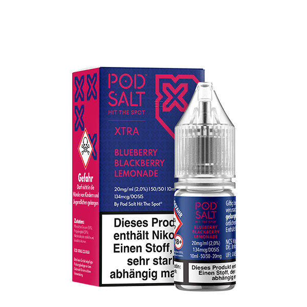 Pod Salt XTRA Blueberry Blackberry Lemonade Nikotinsalz Liquid 10ml