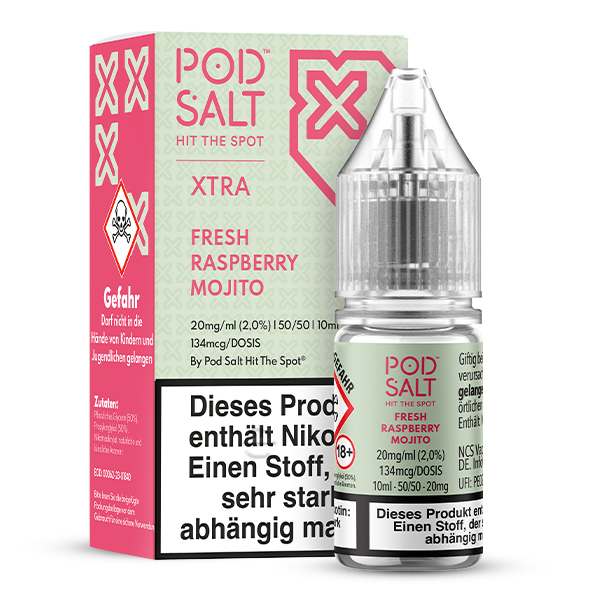 Pod Salt XTRA Fresh Raspberry Mojito Nikotinsalz Liquid 10ml