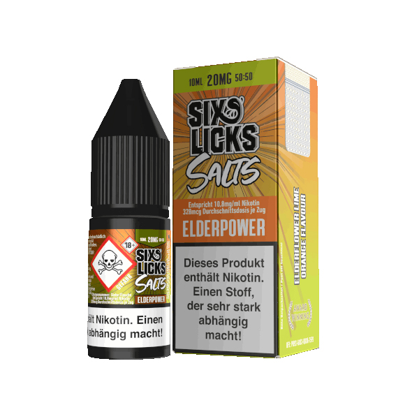 Sixs Licks Elderpower Nikotinsalz Liquid 10ml