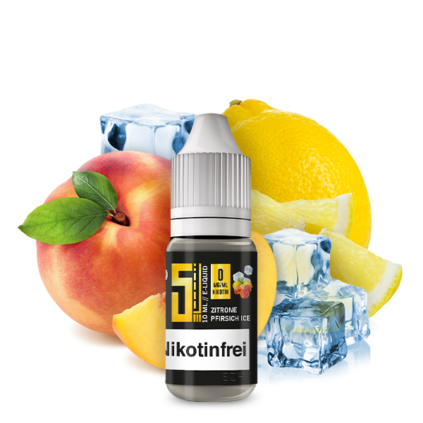 5 EL Zitrone Pfirsich Ice eLiquid 10ml