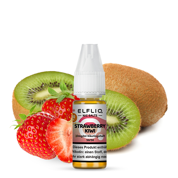 Elfbar Elfliq Strawberry Kiwi Nikotinsalz Liquid 10ml