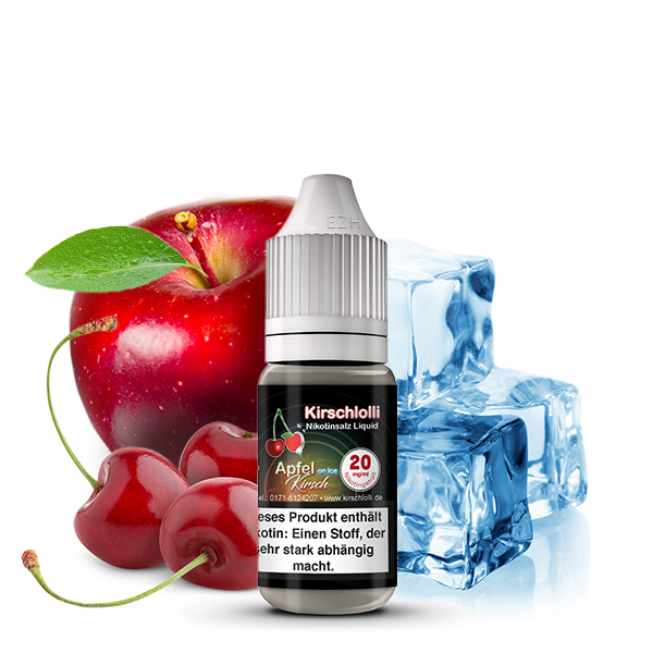 Kirschlolli Apfel Kirsch on Ice Nikotinsalz Liquid 10ml