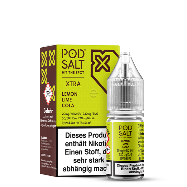 Pod Salt XTRA Lemon Lime Cola Nikotinsalz Liquid 10ml