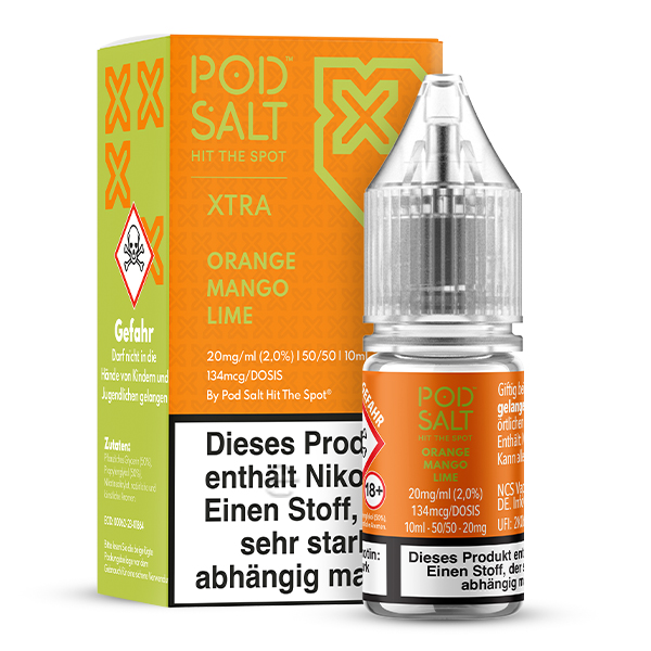 Pod Salt XTRA Orange Mango Lime Nikotinsalz Liquid 10ml