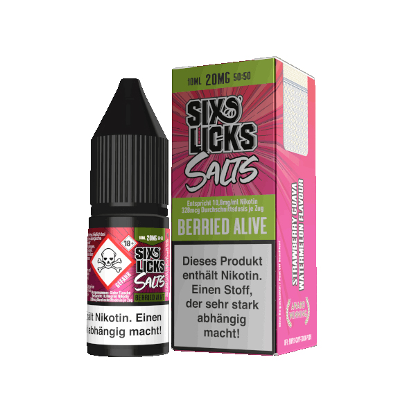 Sixs Licks Berried Alive Nikotinsalz Liquid 10ml