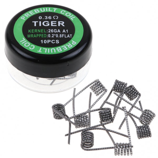 10x Fertig Wicklung Tiger 0,36 Ohm (26GA)