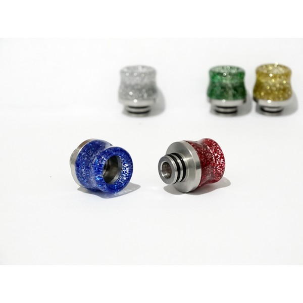 510er Edelstahl + Epoxidharz Drip Tip Vase Glitzerflocken | M21