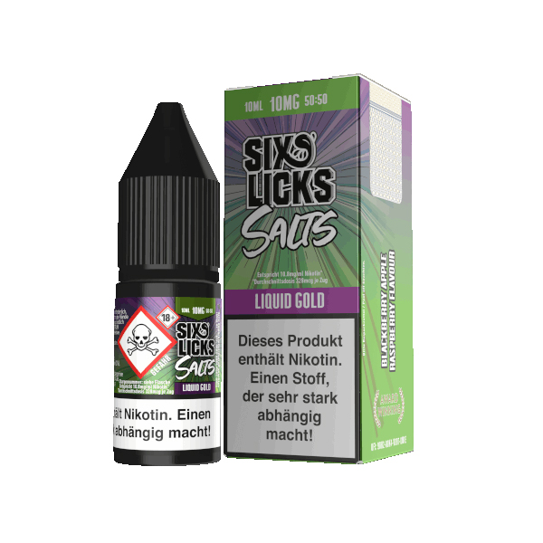 Sixs Licks Liquid Gold Nikotinsalz Liquid 10ml