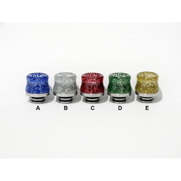 510er Edelstahl + Epoxidharz Drip Tip Vase Glitzerflocken | M21