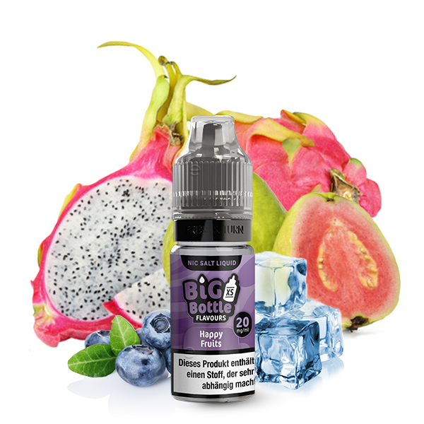 BIG BOTTLE Happy Fruits Nikotinsalz Liquid 10ml