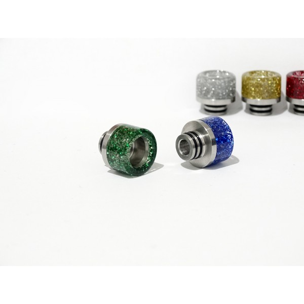 510er Edelstahl + Epoxidharz Drip Tip Glitzerflocken | M6