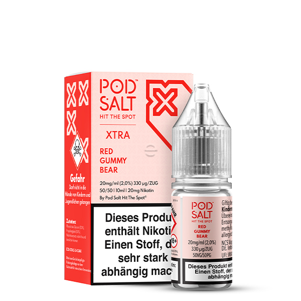 Pod Salt XTRA Red Gummy Bear Nikotinsalz Liquid 10ml