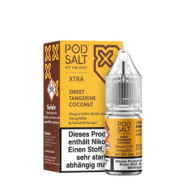 Pod Salt XTRA Sweet Tangerine Coconut Nikotinsalz Liquid 10ml