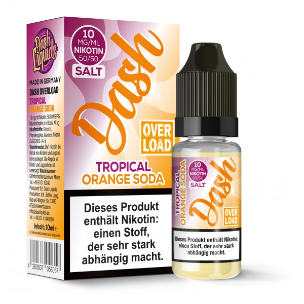 Dash Overload Tropical Orange Soda Nikotinsalz Liquid 10ml