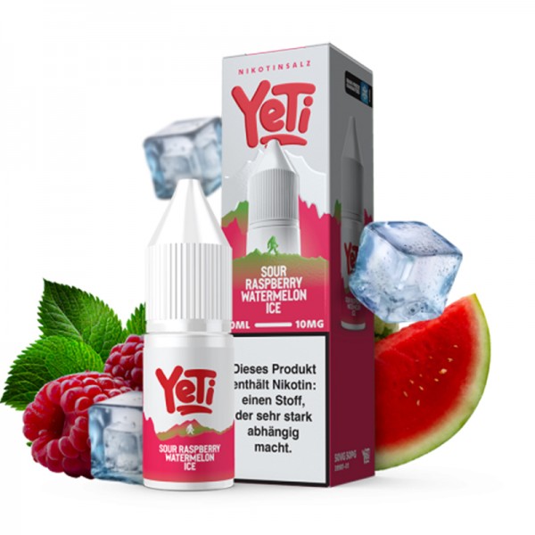 Yeti Summit Sour Raspberry Watermelon Ice Overdosed Nikotinsalz Liquid 10ml