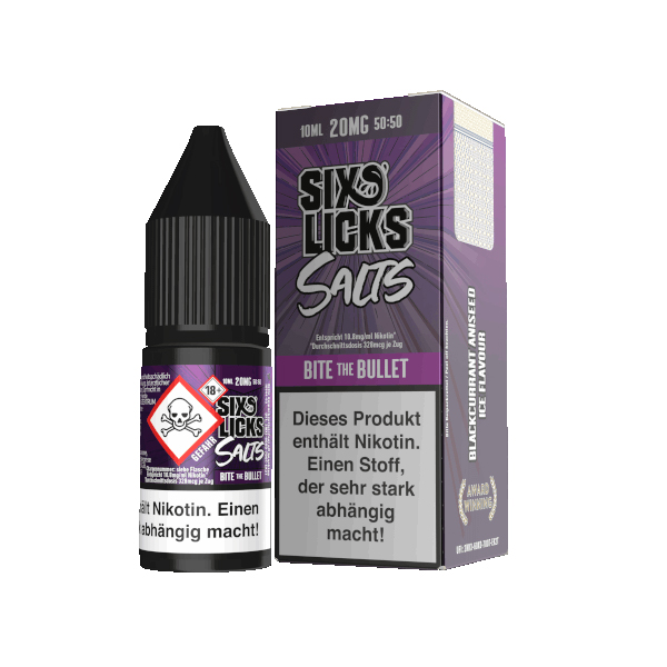 Sixs Licks Bite the Bullet Nikotinsalz Liquid 10ml