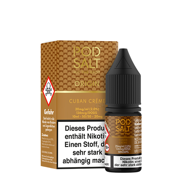 Pod Salt Origin Cuban Creme Nikotinsalz Liquid 10ml