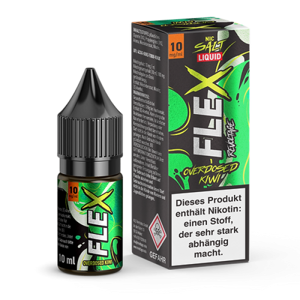 Revoltage Flex Overdosed Kiwi Nikotinsalz Liquid 10ml