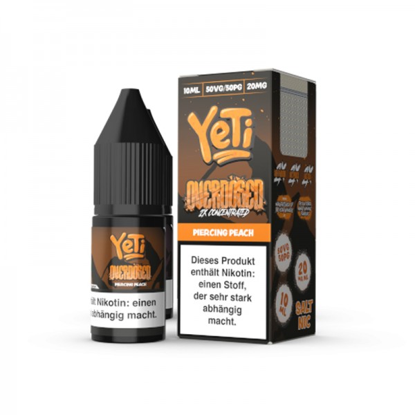 Yeti Piercing Peach Overdosed Nikotinsalz Liquid 10ml