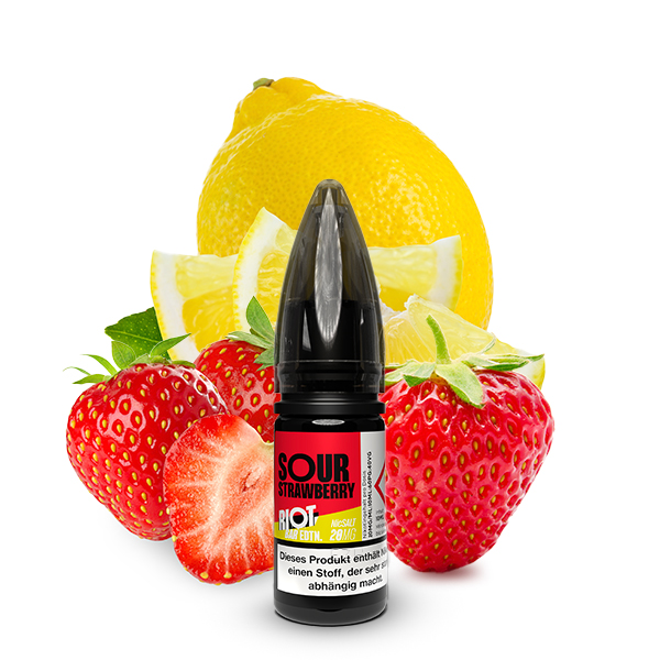 Riot Squad Bar Edition Sour Strawberry Nikotinsalz Liquid 10ml