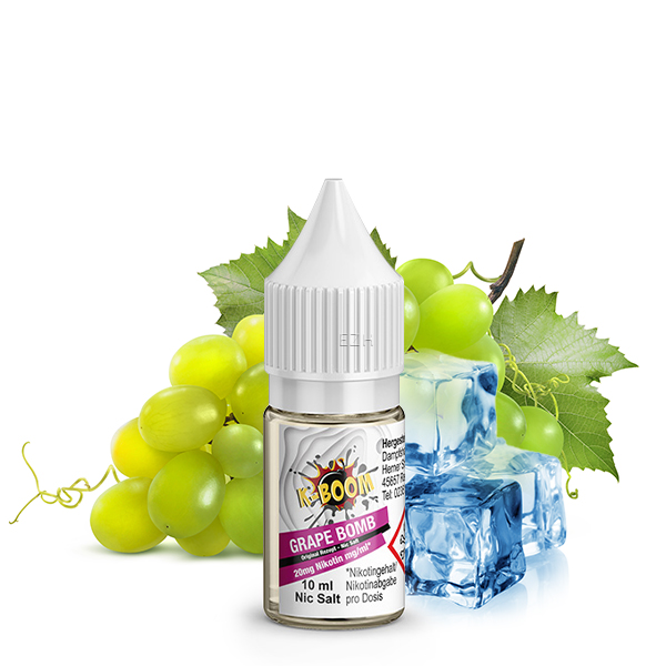 K-Boom Grape Bomb Original Rezept Nikotinsalz Liquid 10ml