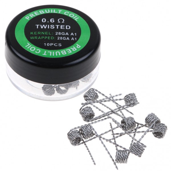 10x Fertig Wicklung Twisted 0,60 Ohm (28GA)