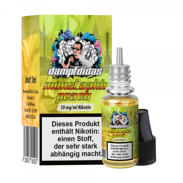 Dampfdidas Monstaahh Peach Nikotinsalz Liquid 10ml