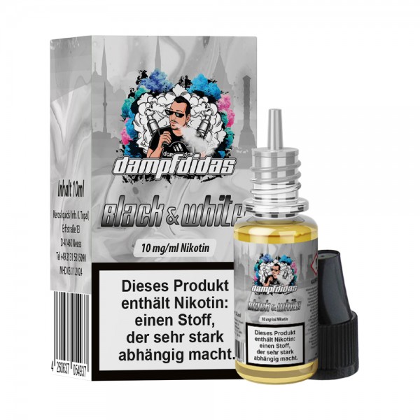 Dampfdidas Black & White Nikotinsalz Liquid 10ml