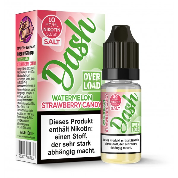 Dash Overload Watermelon Strawberry Candy Nikotinsalz Liquid 10ml