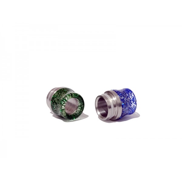 810er Edelstahl + Epoxidharz Drip Tip Vase Glitzerflocken | M9