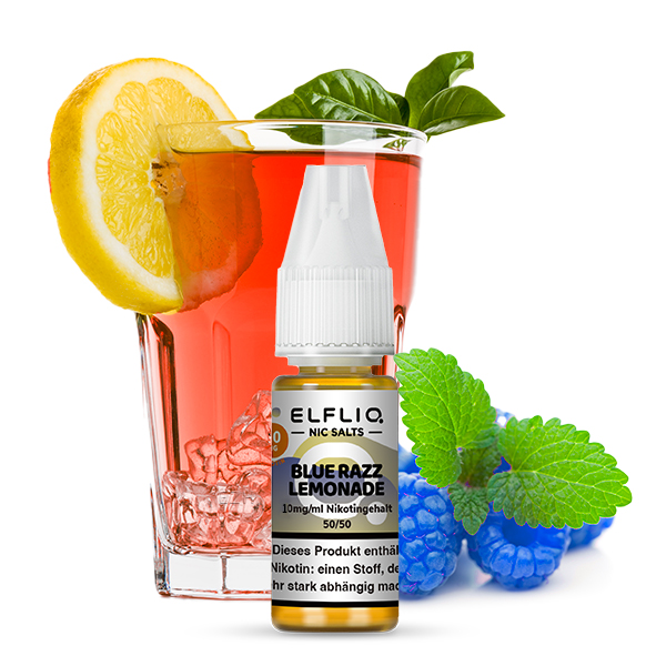 Elfbar Elfliq Blue Razz Lemonade Nikotinsalz Liquid 10ml