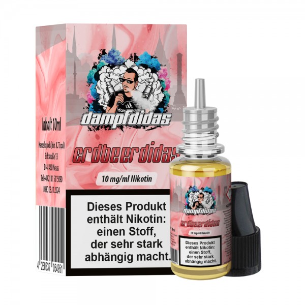 Dampfdidas Erdbeerdidas Nikotinsalz Liquid 10ml