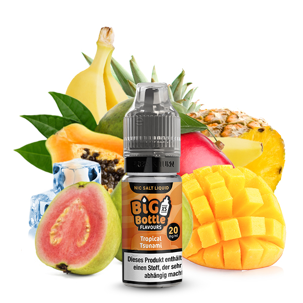 BIG BOTTLE Tropical Tsunami Nikotinsalz Liquid 10ml