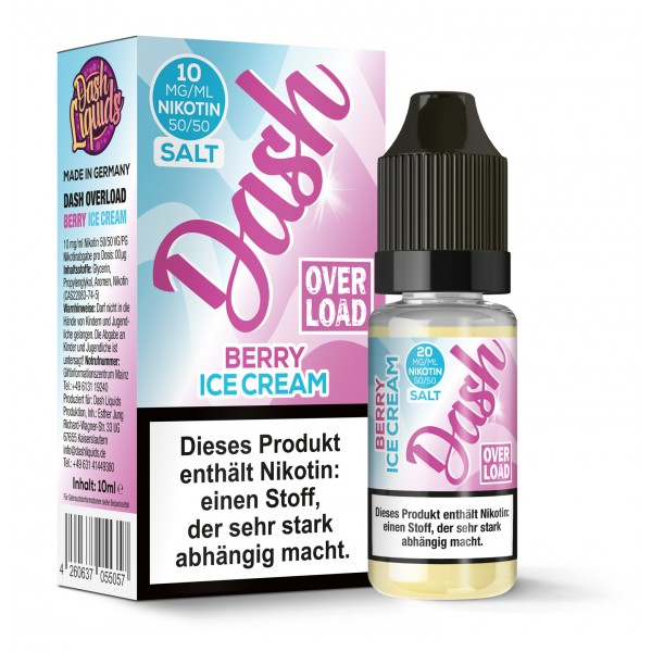 Dash Overload Berry Ice Cream Nikotinsalz Liquid 10ml