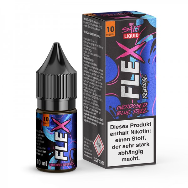 Revoltage Flex Overdosed Blue Razz Nikotinsalz Liquid 10ml