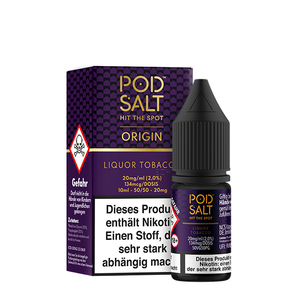 Pod Salt Origin Liquor Tobacco Nikotinsalz Liquid 10ml