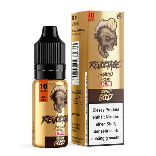 Revoltage Tobacco Gold Nikotinsalz Liquid 10ml