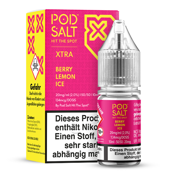 Pod Salt XTRA Berry Lemon Ice Nikotinsalz Liquid 10ml