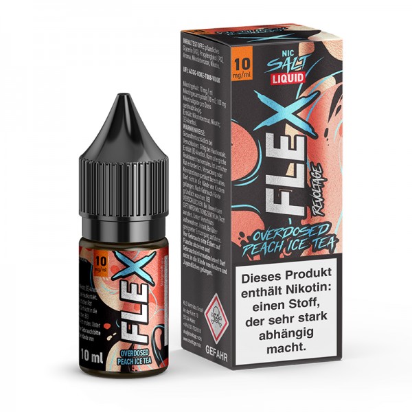 Revoltage Flex Overdosed Peach Ice Tea Nikotinsalz Liquid 10ml