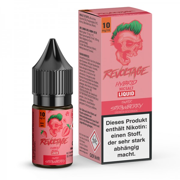 Revoltage Super Strawberry Nikotinsalz Liquid 10ml