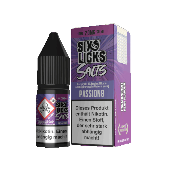 Sixs Licks Passion8 Nikotinsalz Liquid 10ml