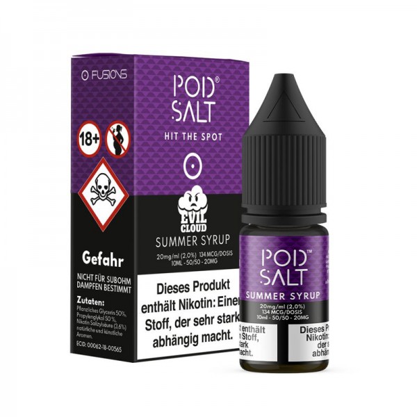 Pod Salt Fusions Summer Syrup Nikotinsalz Liquid 10ml