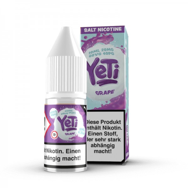 Yeti Grape Nikotinsalz Liquid 10ml