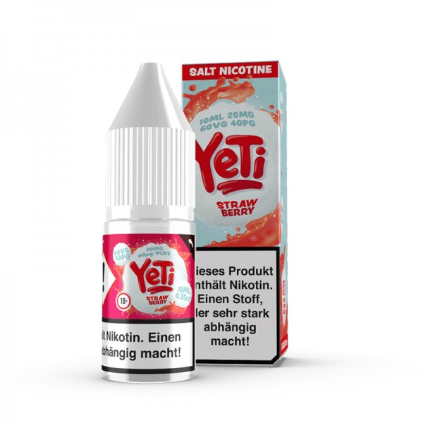 Yeti Strawberry Nikotinsalz Liquid 10ml