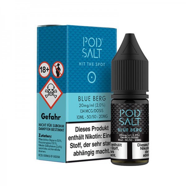 Pod Salt Blue Berg Nikotinsalz Liquid 10ml