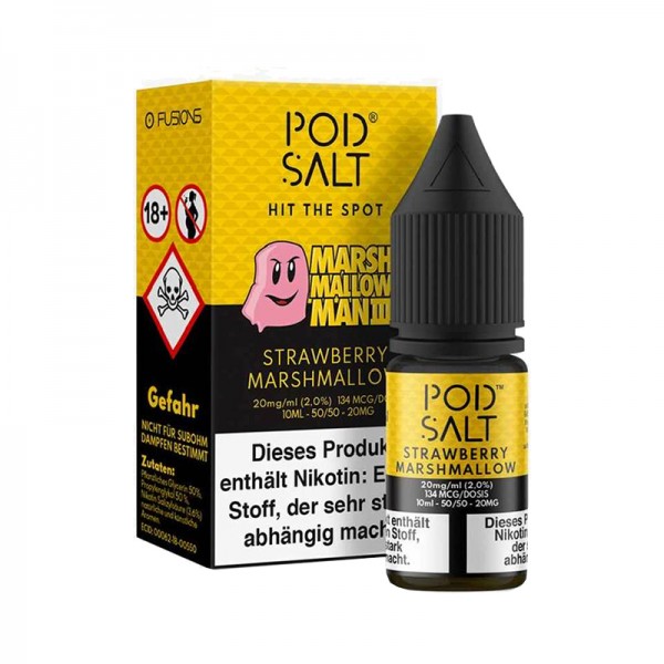 Pod Salt Fusions Strawberry Marshmallow Nikotinsalz Liquid 10ml